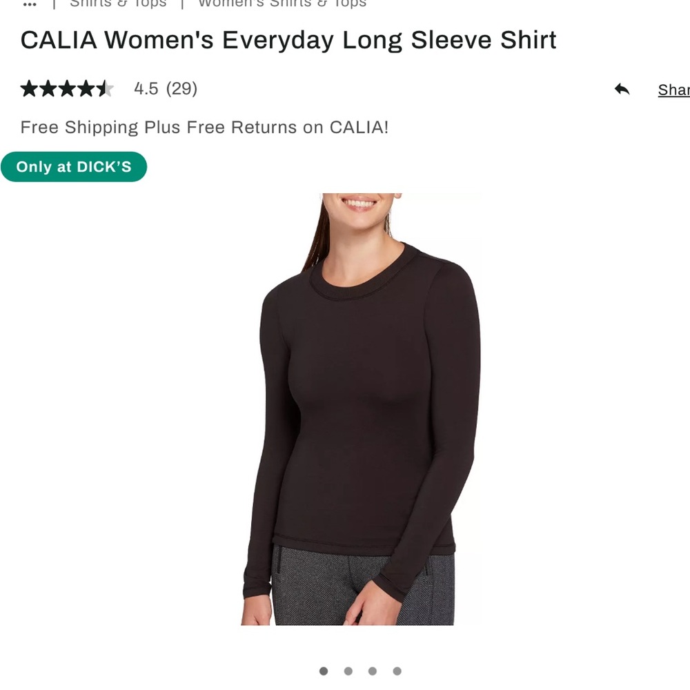 calia carrie underwood dicks long sleeve pink rose tee shirt